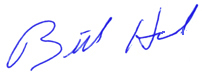 Signed Bill Heid President of Powerful Living